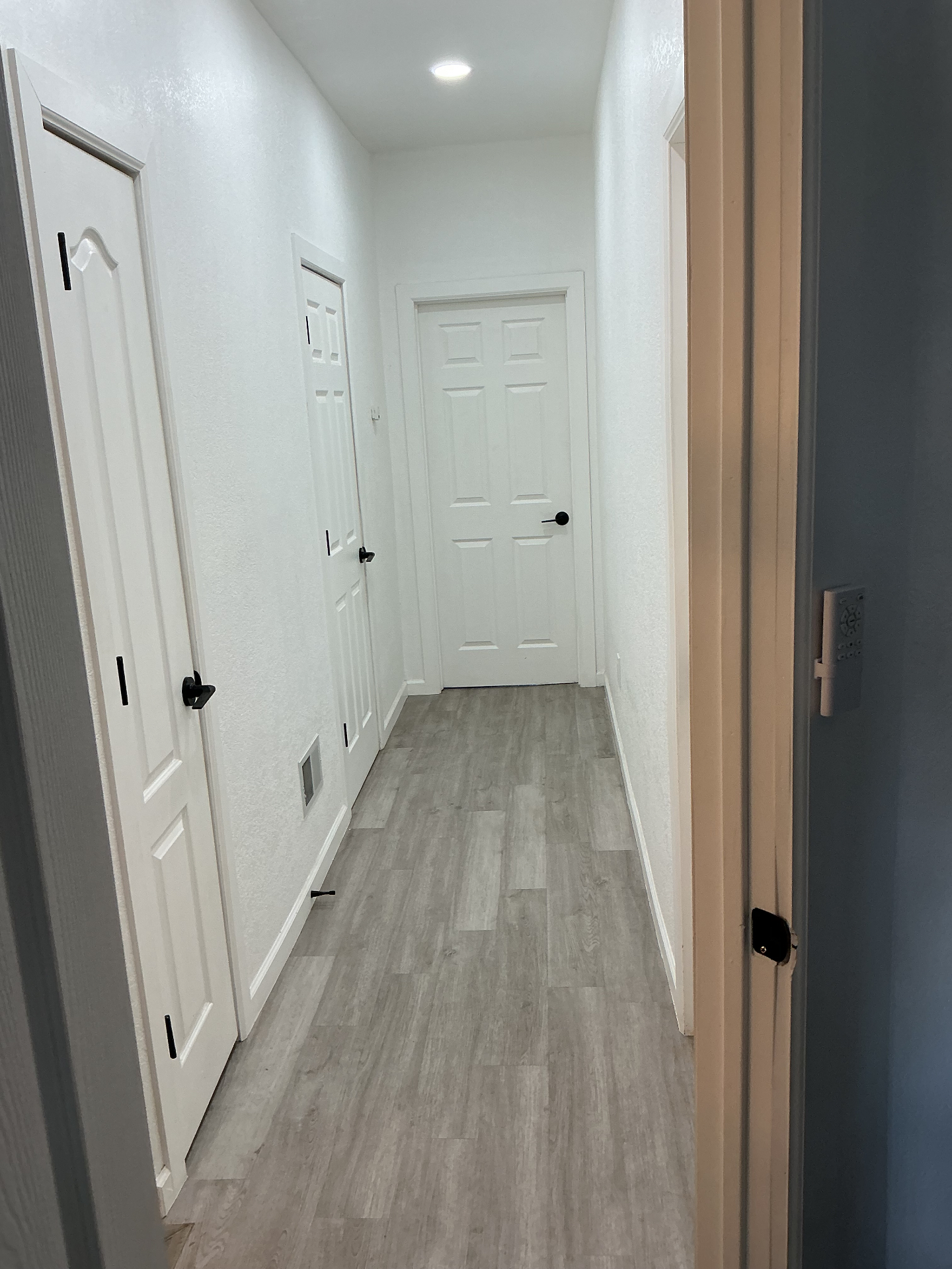 Empty hallway before design refresh